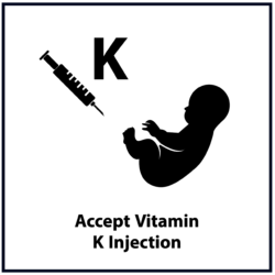 Accept vitamin K injection