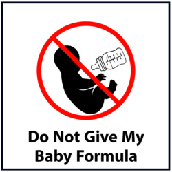Do not give my baby formula (red)