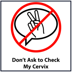Don't Ask to Check my Cervix (red)