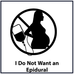 I Do Not Want an Epidural: Black