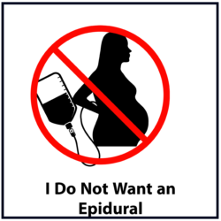 I Do Not Want an Epidural: Red