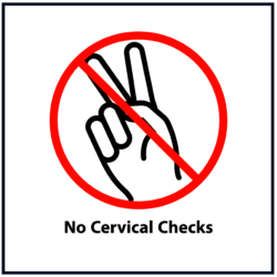 No cervical Checks (red)