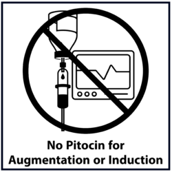 No Pitocin for augmentation or induction (black)