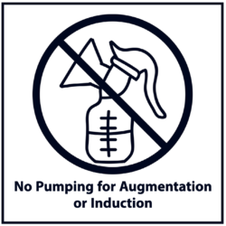 No pumping for augmentation or induction (black)