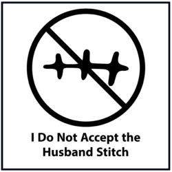 I do not accept the husband stitch (black)
