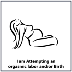 I am attempting an orgasmic labor and/or birth