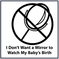 I don't want a Mirror to Watch My Baby's Birth (black)