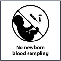 No newborn blood sampling (black)