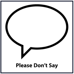 Please don't say (black)