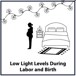 Low light levels during labor and birth
